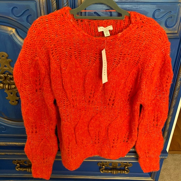 Topshop Sweaters - New! TopShop Petal Pointelle Medium Knit Sweater